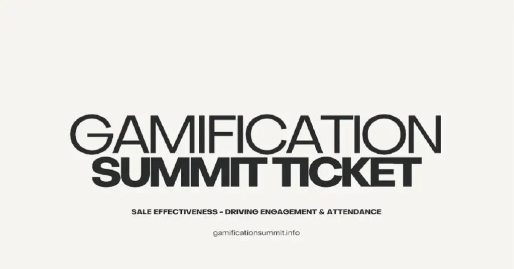 gamificationsummit ticket sale effectiveness